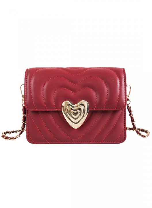 Women's Messenger Bag Heart-shaped Solid Soft Leather Casual Bag