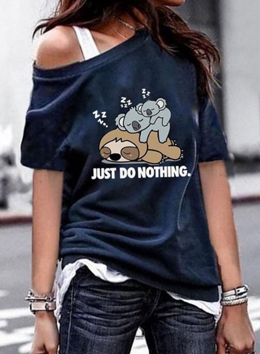 Women's T-shirts Koala Cold Shoulder T-shirt