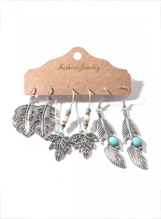 Women's Earrings Tribal Alloy Daily Boho Three-piece Earrings