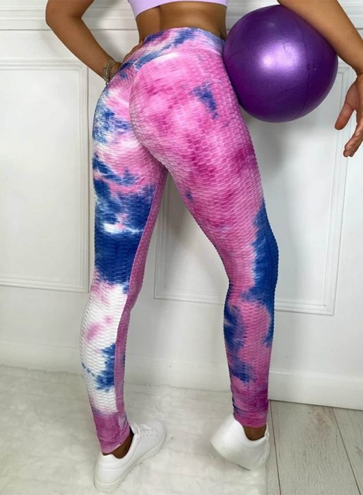 Women's Leggings Tiedye Slim High Waist Full Length Leggings