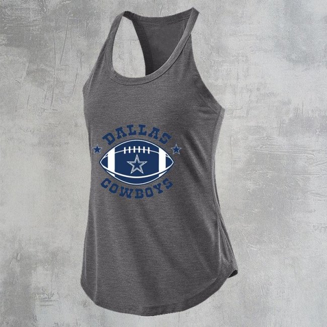 DALLAS COWBOYS Sports Vest Women's Beauty Back Yoga Top Sleeveless Running Yoga Clothes Fitness Clothes