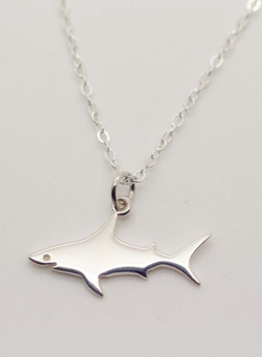 Women's Necklaces Metal Little Shark Necklace