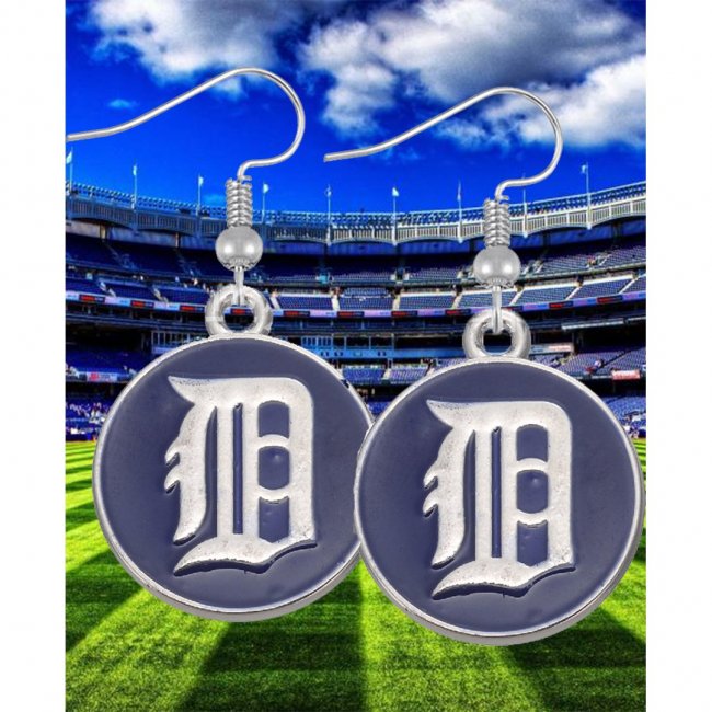 Baseball Detroit Tigers Zinc Alloy Die-casting Team Dripping Earrings