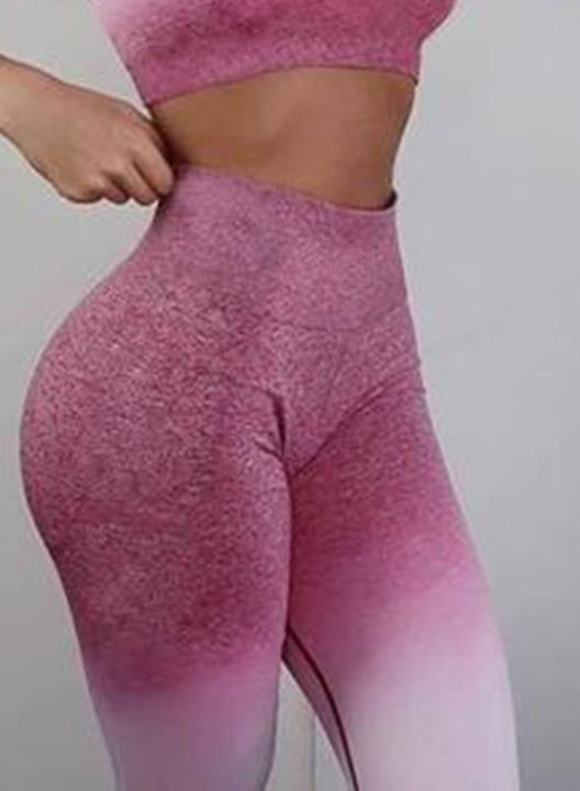 Women's Suits Slim High-waist Hip Lift Seamless Gradient Yoga Sports Suit