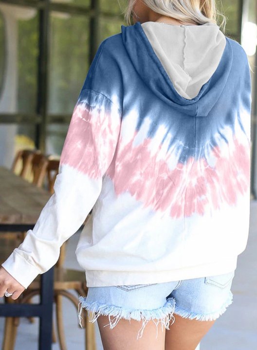 Color Block Long Sleeve Hoodie