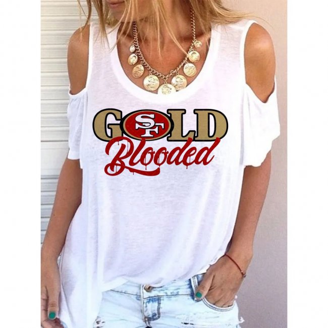 Women's San Francisco 49ers Printed Casual T-shirts