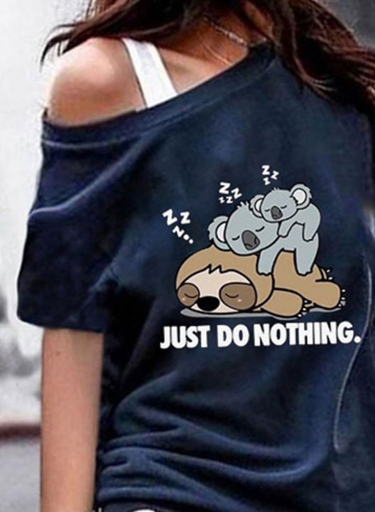 Women's T-shirts Koala Cold Shoulder T-shirt