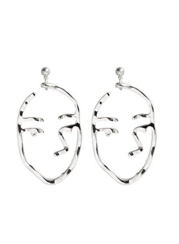 Women's Earrings Solid Portrait Alloy Earrings