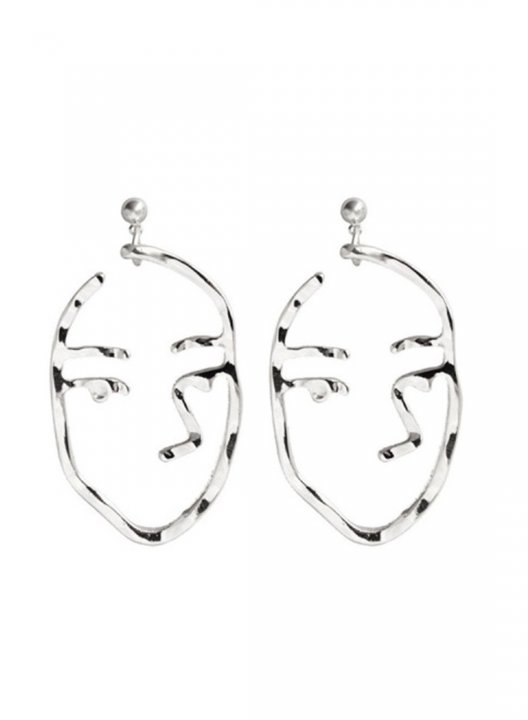 Women's Earrings Solid Portrait Alloy Earrings