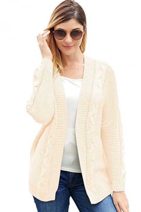 Women's Cardigans Chunky Wide Long Sleeve Knit Cardigan