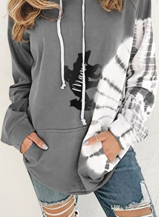 Women's Hoodies Drawstring Long Sleeve Solid Pocket Daily Hoodies