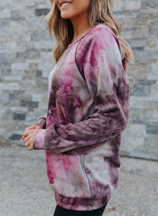 Plum Tie Dye Sweatshirt