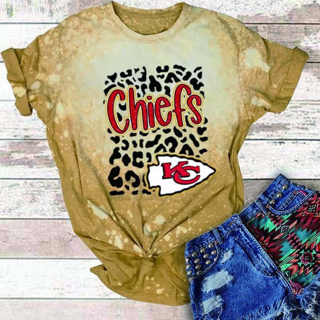 Short Sleeves Round Neck KS Chiefs T-Shirt