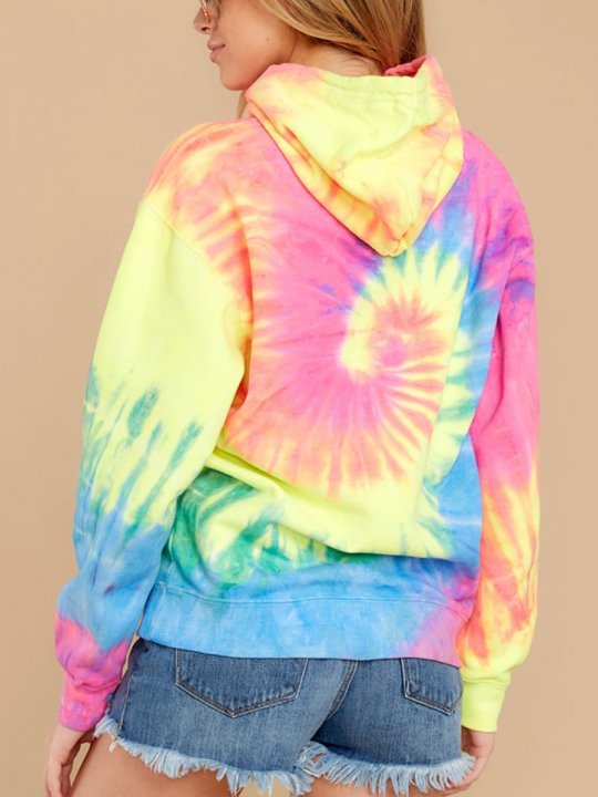 Women's Sky Bomb Spiral Tie Dye Hoodie