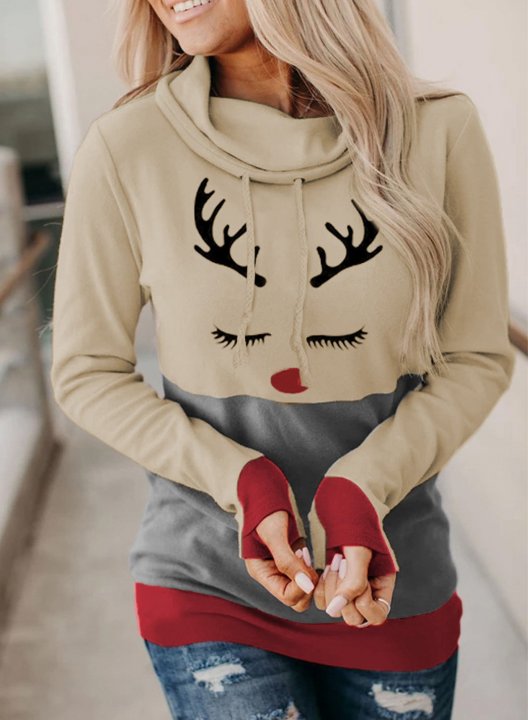 Casual Buckhorn Christmas Hooded Sweatshirt