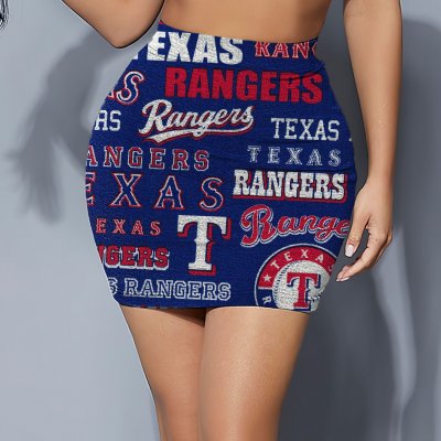 Texas Rangers Women's Elastic Waist Hip Skirt