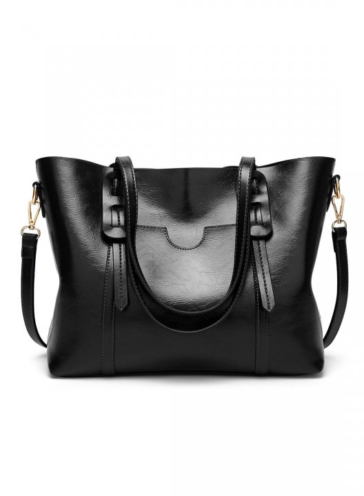 Women's Bags Pocket Embellished Shoulder Tote Bag