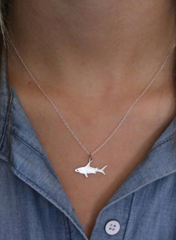 Women's Necklaces Metal Little Shark Necklace