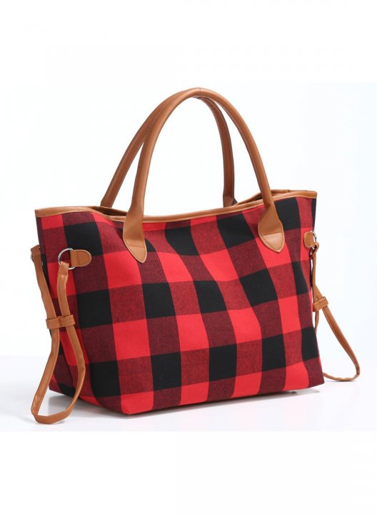 Women's Handbags Leopard Plaid Daily Simple Stylish Shoulder Messenger Handbag