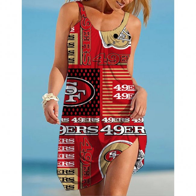 San Francisco 49ers Large Women's Dress With Sling