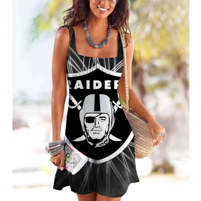 Oakland Raiders Women's sling casual dress