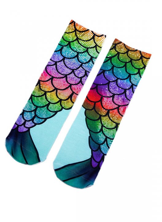 Women's Socks Color Block Socks