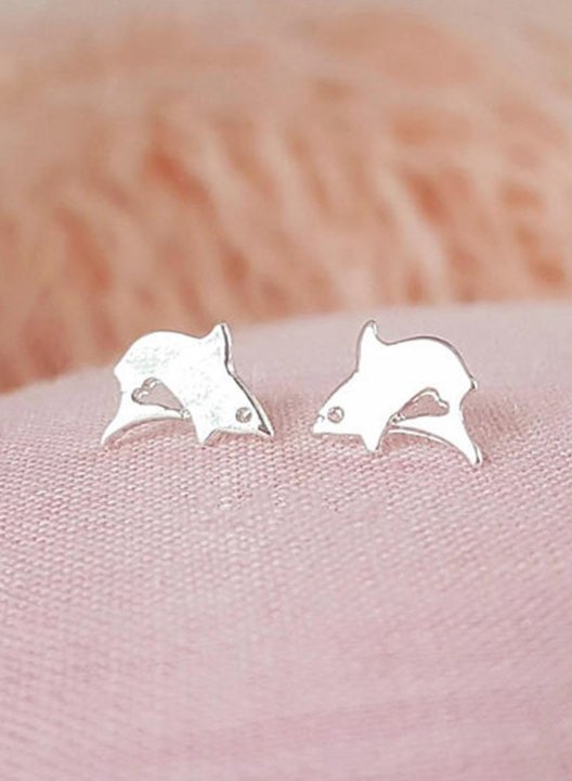 Women's Earrings Metal Casual Little Shark Earrings