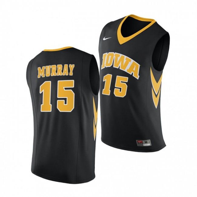 Iowa Hawkeyes Keegan Murray Black 2020-21 Replica College Basketball Jersey Men