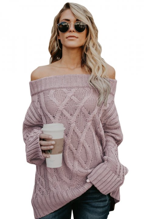 Women's Sweaters Off The Shoulder Winter Pullover Tunic Sweaters