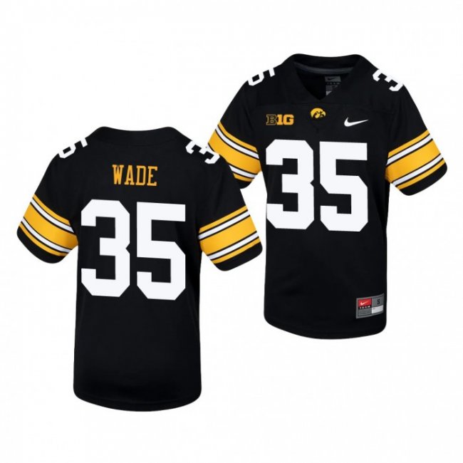 Iowa Hawkeyes Barrington Wade Black Untouchable Football Jersey