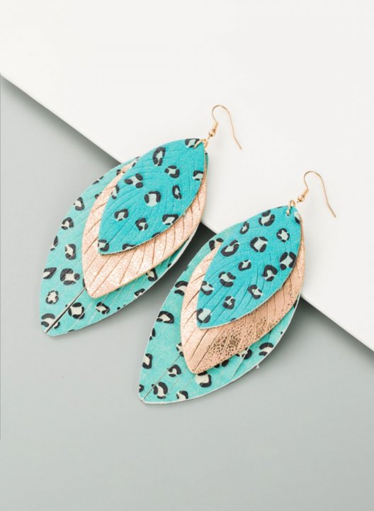 Women's Earrings Leopard Fruits & Plants Leather Earrings