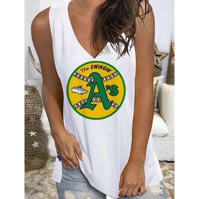 Women's Baseball Printed Sleeveless Casual Vest