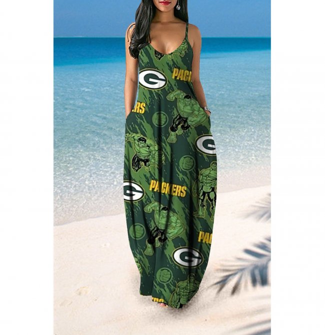 GREEN BAY PACKERS Women's Summer Suspender Dress