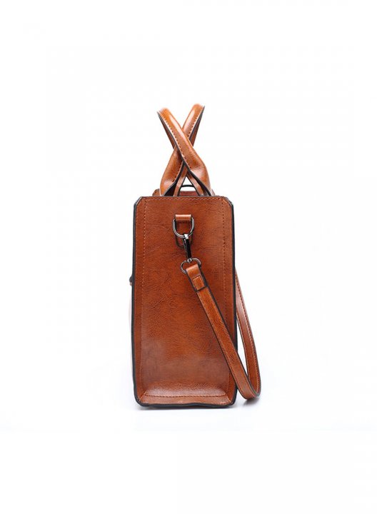 Women's Bags Fashion Pu Leather One-shoulder Messenger Crescent Bag