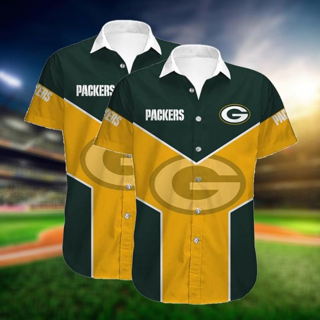 GREEN BAY PACKERS Lapels Short Sleeves T-Shirt