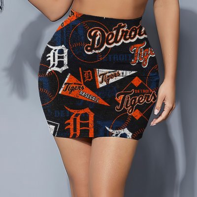 Detroit Tigers Women's Elastic Waist Hip Skirt