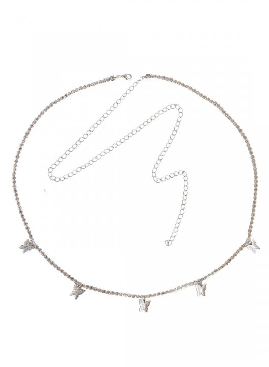 Women's Chains Flash Diamond Butterfly Waist Chain