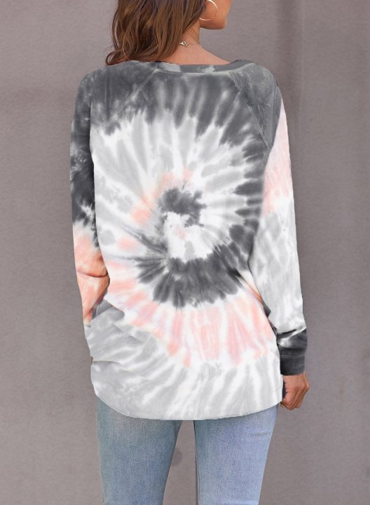 Casual Tie-dye Sweatshirt