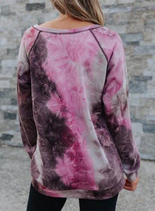 Plum Tie Dye Sweatshirt