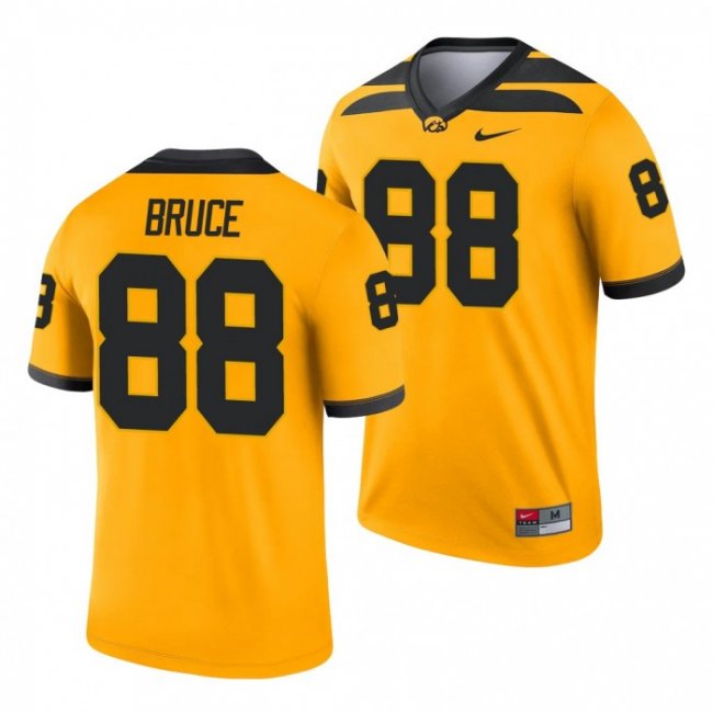 Iowa Hawkeyes Isaiah Bruce 88 Gold Legend Alternate Jersey Men's