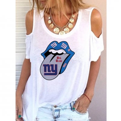 New York Giants Printed Women Casual Top