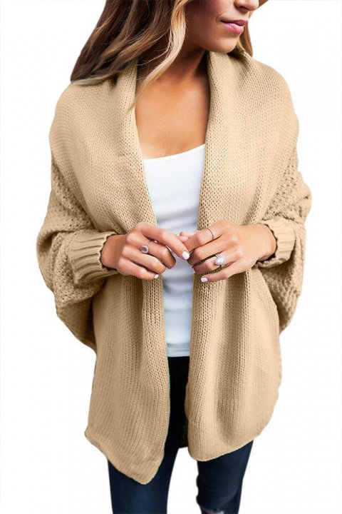 Women's Cardigans Chunky Knit Open Front Dolman Cardigan