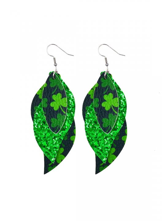 Women's Earrings Saint Patrick's Day Sequins Stylish Casual Earrings