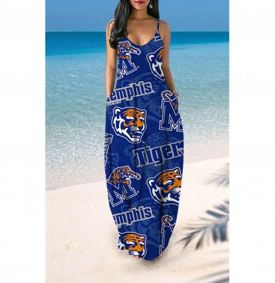 Memphis Tigers Women's Summer Suspender Dress