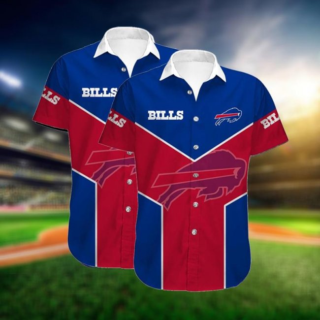 BUFFALO BILLS Lapels Short Sleeves T-Shirt