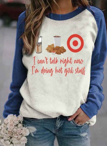 Women's funny Sweatshirts I Can’t Talk Right Now I’m Doing Hot Girl Stuff Graphic Sweatshirts