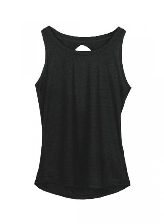 Women's Tank Tops Solid Sleeveless Round Neck Casual Sporty Tank Top