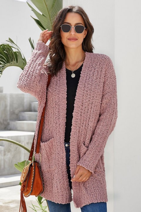 Women's Cardigans Creamy Pebble Beach Textured Cardigan