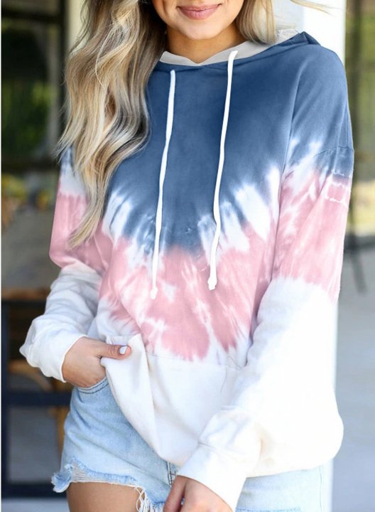 Color Block Long Sleeve Hoodie