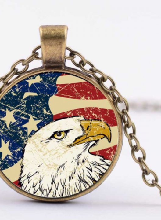 Women's Necklaces American Flag Alloy Necklaces